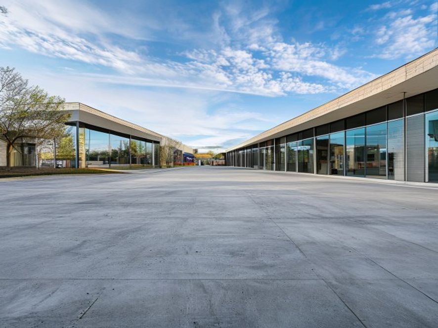 Commercial concrete parking lot and pad in Greenville SC