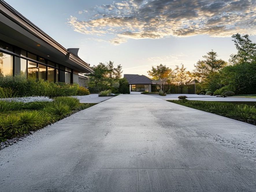 Concrete driveway installation in Greenville SC by Davis Concrete & Construction